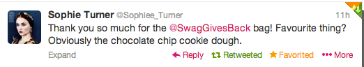 Sophie Turner Tweet