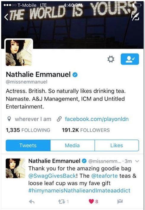 TweetNathalieEmmanuel